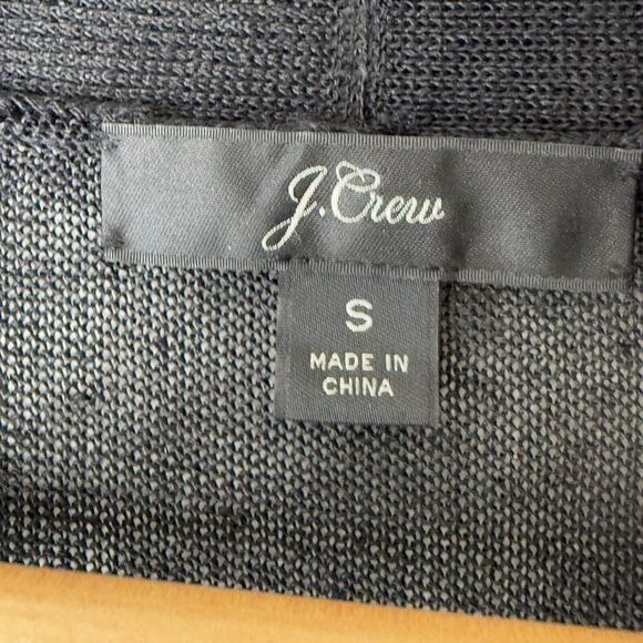 J Crew Long Linen Blend Cardigan Sweater Sz Small Semi Sheer Preppy Minimalist - Picture 6 of 13